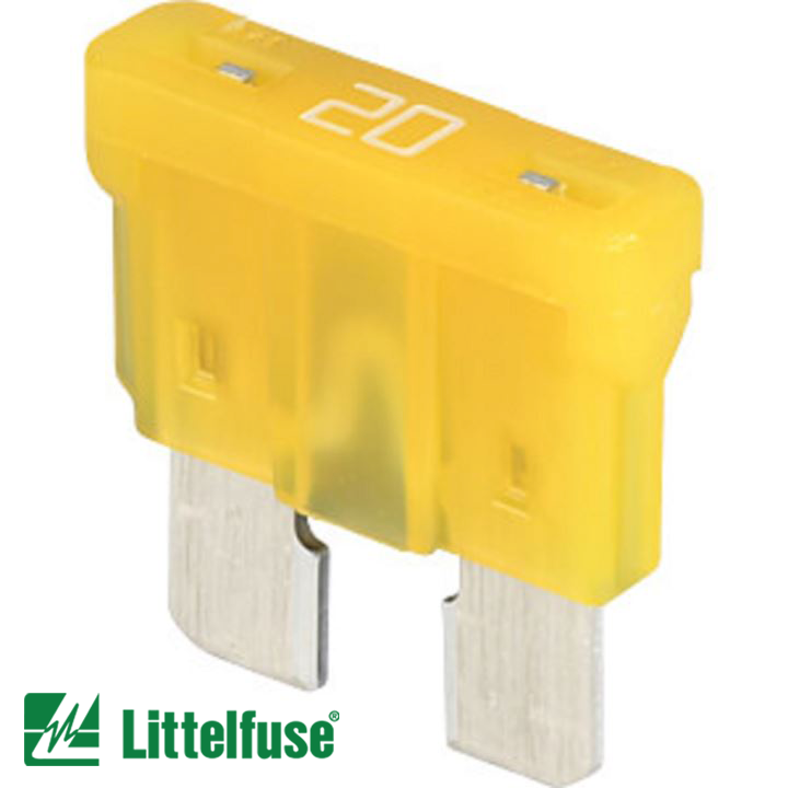 0287020.PXCN LITTELFUSE ATOF BLADE FUSE 20 AMP Pack of 100